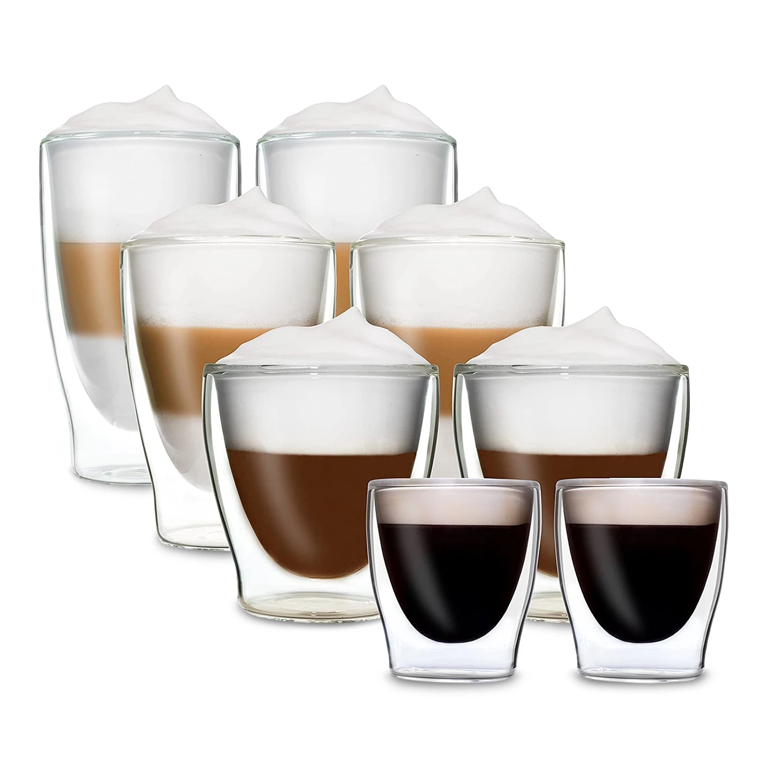DUOS doppelwandiges Glas | Thermoglas | 80, 200, 310, 400 ml | Trinkglas | Espressoglas, Teeglas, Shotglas | für heiße und kalte Getränke | Borosilikatglas| hitze- und kältebeständig | handgemacht | spülmaschinenfest | Schwebe-Effekt DUOS Doppelwandiges Glas | Thermoglas | 80, 200, 310, 400 Ml | Trinkglas | Espressoglas, Teeglas, Shotglas | Für Heiße Und Kalte Getränke | Borosilikatglas| Hitze- Und Kältebeständig | Handgemacht | Spülmaschinenfest | Schwebe-Effekt -Deutschland Klarstein Verkaufs-Shop 10040377 yy 0001 titel