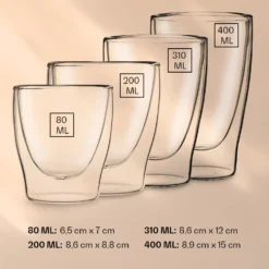 DUOS Doppelwandiges Glas | Thermoglas | 80, 200, 310, 400 Ml | Trinkglas | Espressoglas, Teeglas, Shotglas | Für Heiße Und Kalte Getränke | Borosilikatglas| Hitze- Und Kältebeständig | Handgemacht | Spülmaschinenfest | Schwebe-Effekt 5 DUOS Doppelwandiges Glas | Thermoglas | 80, 200, 310, 400 Ml | Trinkglas | Espressoglas, Teeglas, Shotglas | Für Heiße Und Kalte Getränke | Borosilikatglas| Hitze- Und Kältebeständig | Handgemacht | Spülmaschinenfest | Schwebe-Effekt -Deutschland Klarstein Verkaufs-Shop 10040377 yy 0006 logo