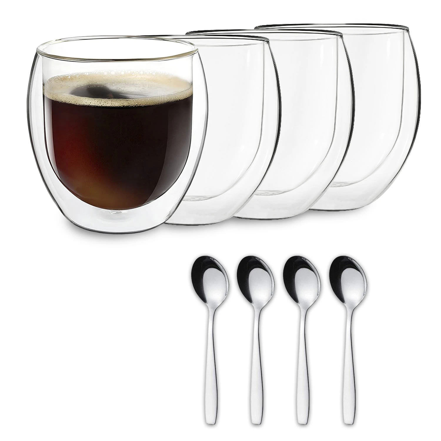 DUOS Jumbo doppelwandiges Glas 310 ml Thermofunktion Edelstahl-Löffel DUOS Jumbo Doppelwandiges Glas 310 Ml Thermofunktion Edelstahl-Löffel -Deutschland Klarstein Verkaufs-Shop 10040388 yy 0001 titel
