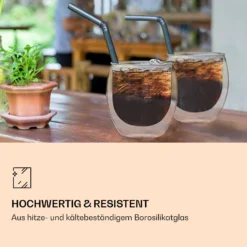 DUOS Jumbo Doppelwandiges Glas 410 Ml Thermofunktion Inkl. Edelstahl-Löffel 2 DUOS Jumbo Doppelwandiges Glas 410 Ml Thermofunktion Inkl. Edelstahl-Löffel -Deutschland Klarstein Verkaufs-Shop 10040397 de 0003 logo