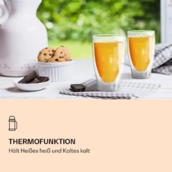 DUOS Doppelwandiges Glas 80, 200, 310, 400 Ml Thermofunktion Inkl. Edelstahl-Löffel 2 DUOS Doppelwandiges Glas 80, 200, 310, 400 Ml Thermofunktion Inkl. Edelstahl-Löffel -Deutschland Klarstein Verkaufs-Shop 10040399 de 0003 logo
