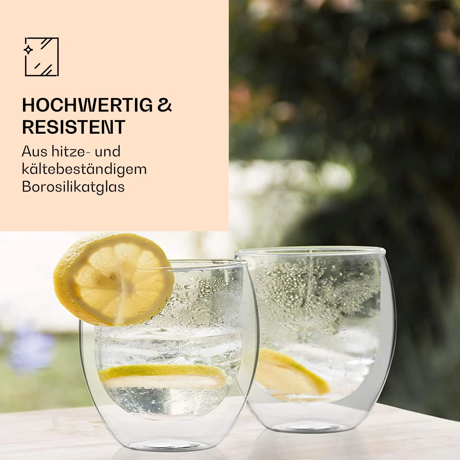 DUOS doppelwandiges Glas 80 ml Thermofunktion inkl. Edelstahl-Löffel DUOS Doppelwandiges Glas 80 Ml Thermofunktion Inkl. Edelstahl-Löffel -Deutschland Klarstein Verkaufs-Shop 10040400 de 0003 logo