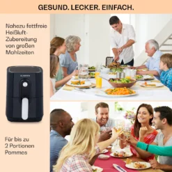 Crisp-Pro Heißluftfritteuse Air Fryer 1400W 2,8 Ltr Timer Edelstahl 4 Crisp-Pro Heißluftfritteuse Air Fryer 1400W 2,8 Ltr Timer Edelstahl -Deutschland Klarstein Verkaufs-Shop 10040698 de 0005 usp