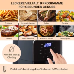 Crisp-Pro Heißluftfritteuse Air Fryer 1400W 3,5 Ltr 8 Programme Timer -Deutschland Klarstein Verkaufs-Shop 10040701 de 0003 logo