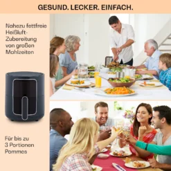 Crisp-Pro Heißluftfritteuse Air Fryer 1400W 3,5 Ltr 8 Programme Timer -Deutschland Klarstein Verkaufs-Shop 10040701 de 0005 logo