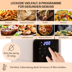 Crisp-Pro Heißluftfritteuse Air Fryer 1400W 3,5 Ltr 8 Programme Timer -Deutschland Klarstein Verkaufs-Shop 10040702 de 0003 logo