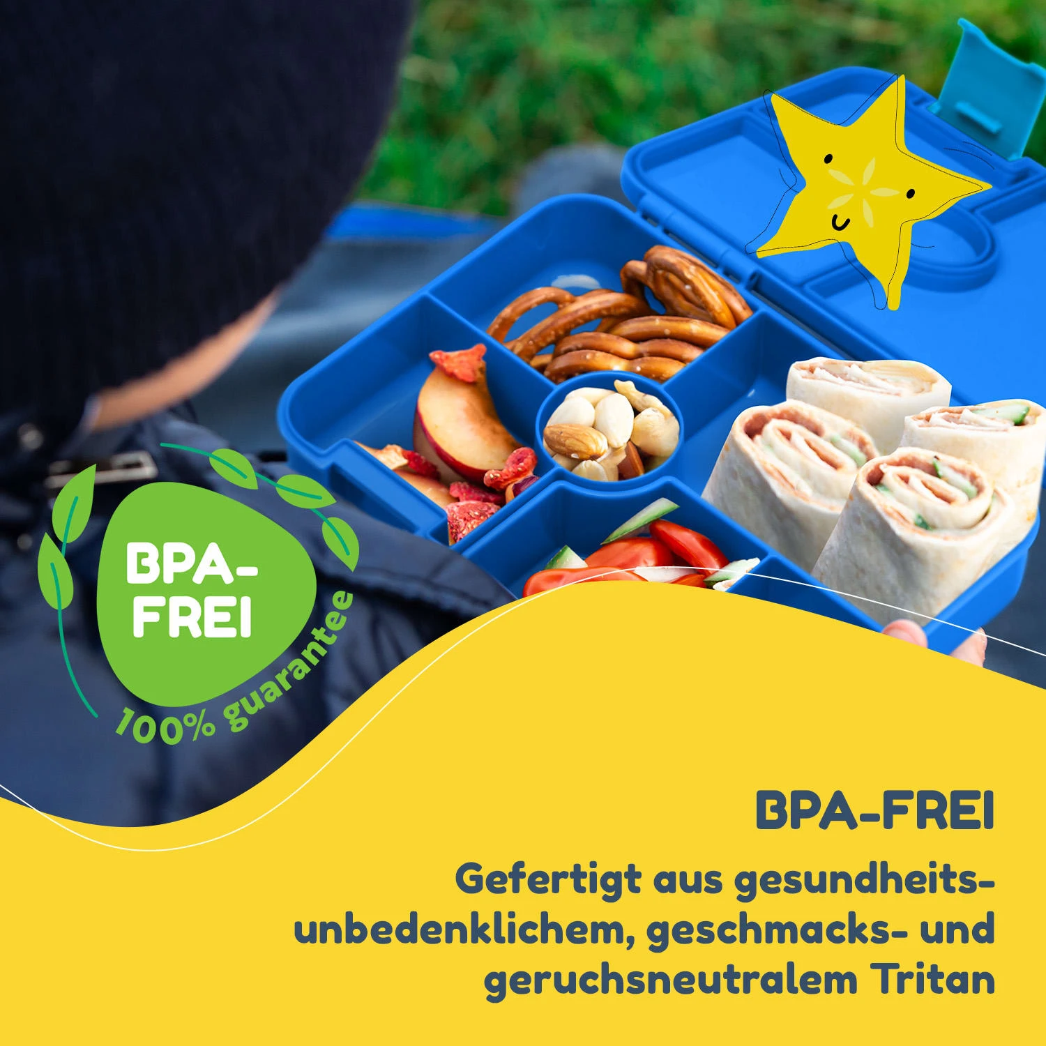 schmatzfatz by Lite Lunchbox 6 Fächer 20,8x4,5x15 cm BPA-frei Tritan Schmatzfatz By Lite Lunchbox 6 Fächer 20,8x4,5x15 Cm BPA-frei Tritan -Deutschland Klarstein Verkaufs-Shop 10040714 de 0002 logo