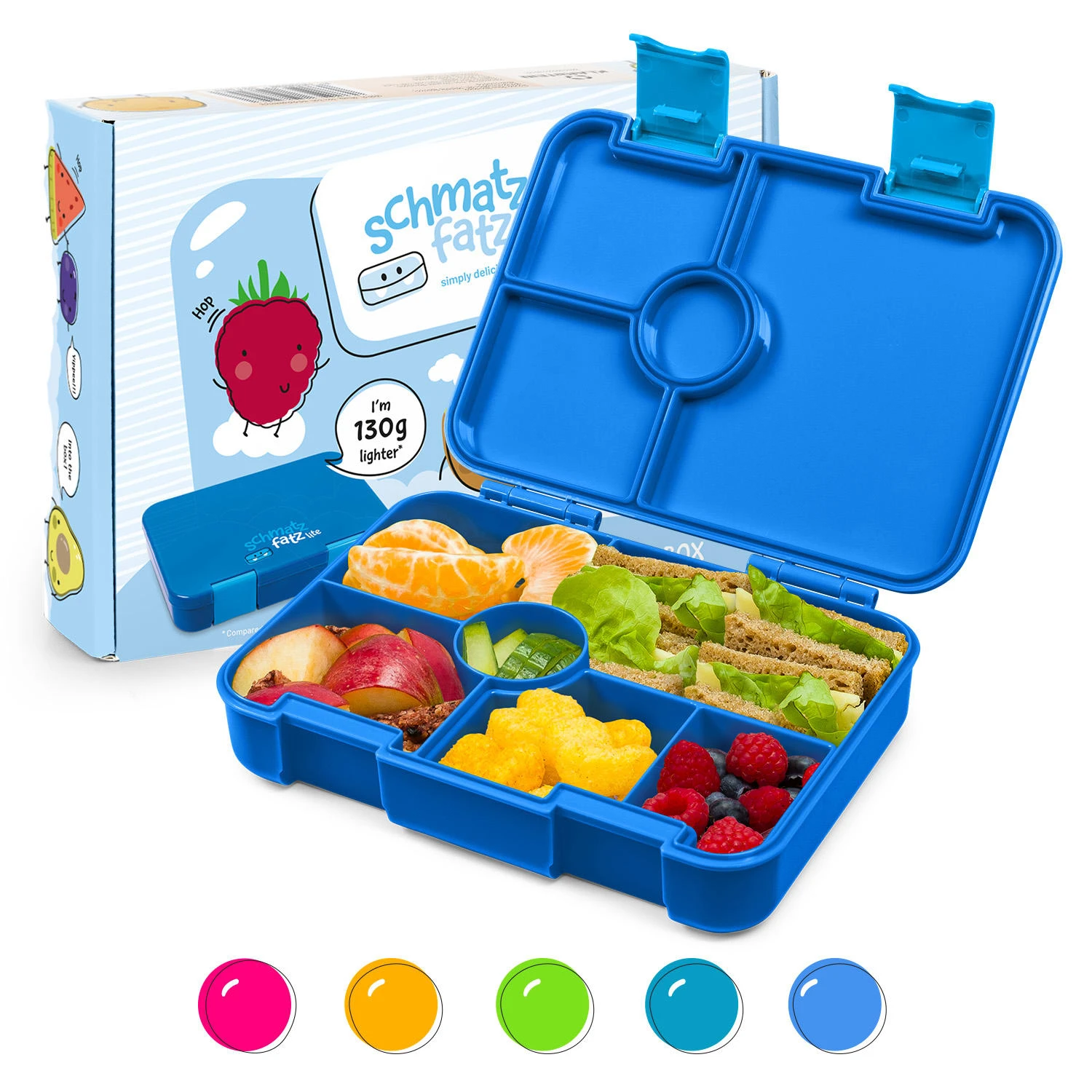 schmatzfatz by Lite Lunchbox 6 Fächer 20,8x4,5x15 cm BPA-frei Tritan Schmatzfatz By Lite Lunchbox 6 Fächer 20,8x4,5x15 Cm BPA-frei Tritan -Deutschland Klarstein Verkaufs-Shop 10040714 yy 0001 titel