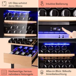 Barossa 123 Duo Weinkühlschrank 123 Fl 226 Ltr 2 Zonen Touch-Steuerung 4 Barossa 123 Duo Weinkühlschrank 123 Fl 226 Ltr 2 Zonen Touch-Steuerung -Deutschland Klarstein Verkaufs-Shop 10040721 de 0005 usp