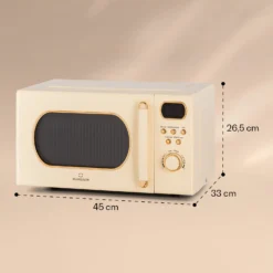 Julieta Mikrowelle Mit Grill 20l 700 / 800 W Ø25,5cm 8 Programme -Deutschland Klarstein Verkaufs-Shop 10040731 yy 0007 dimensions