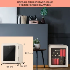 PopLife 48 Getränkekühler Kühlschrank 0-10 °C Retro-Design -Deutschland Klarstein Verkaufs-Shop 10040737 de 0006 usp