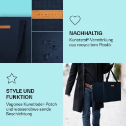 Einkaufstasche 3er Set Wiederverwendbar Waschbar Faltbar Verstärkt -Deutschland Klarstein Verkaufs-Shop 10040847 de 0003 logo