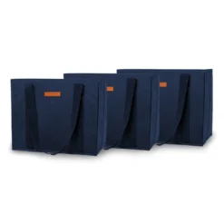 Einkaufstasche 3er Set Wiederverwendbar Waschbar Faltbar Verstärkt