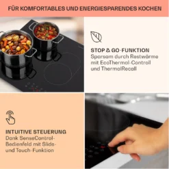 Virtuosa 5 Einbaukochfeld 5 Zonen 8500W Glaskeramik -Deutschland Klarstein Verkaufs-Shop 10041117 de 0004 usp