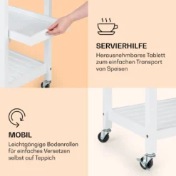 Vermont Servierwagen Küchenwagen 5 Etagen Holz Edelstahl Mobil -Deutschland Klarstein Verkaufs-Shop 10041118 de 0006 logo