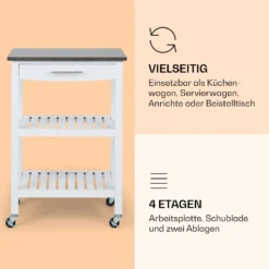 Tennessee Servierwagen Küchenwagen 4 Etagen Holz Granit Mobil 3 Tennessee Servierwagen Küchenwagen 4 Etagen Holz Granit Mobil -Deutschland Klarstein Verkaufs-Shop 10041120 de 0004 logo