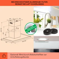 Limelight Dunstabzugshaube 60cm Wandhaube 600m³/h -Deutschland Klarstein Verkaufs-Shop 10041132 de 0005 logo