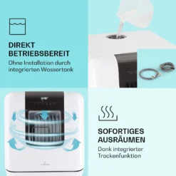 Melville 3 Geschirrspüler Freistehend Installationsfrei 3 Gedecke -Deutschland Klarstein Verkaufs-Shop 10041183 de 0003 logo