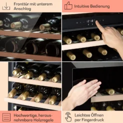 Rhône 25 Duo Weinkühlschrank Kompression 2 Zonen 75 Ltr / 25 Flaschen -Deutschland Klarstein Verkaufs-Shop 10041239 de 0005 usp