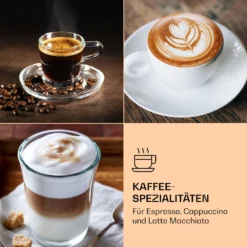 Libeica Espressomaschine 19 Bar Ca. 10 Tassen 1,8 Liter Milchschaum -Deutschland Klarstein Verkaufs-Shop 10041253 de 0005 logo