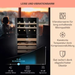 El Dorado 108 Humidor & Weinkühlschrank Touch 108L LED -Deutschland Klarstein Verkaufs-Shop 10041277 de 0003 logo