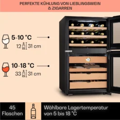 El Dorado 108 Humidor & Weinkühlschrank Touch 108L LED -Deutschland Klarstein Verkaufs-Shop 10041277 de 0004 logo
