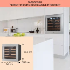 Vinsider 36 Built-In Uno Einbau-Weinkühlschrank 36 Flaschen 92 Ltr Edelstahl -Deutschland Klarstein Verkaufs-Shop 10041288 de 0006 usp