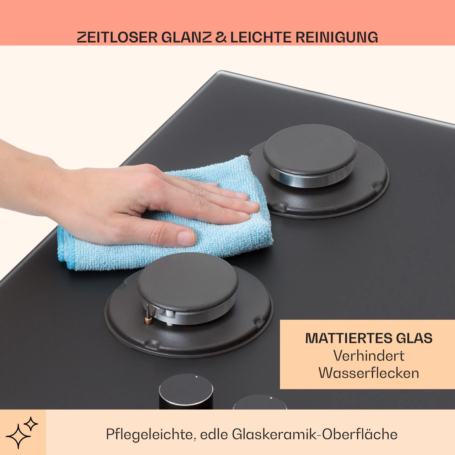 Firetale Gaskochfeld 5-flammig 70 cm Aluminium-Brenner inkl. Schlauch und Druckminderer Firetale Gaskochfeld 5-flammig 70 Cm Aluminium-Brenner Inkl. Schlauch Und Druckminderer -Deutschland Klarstein Verkaufs-Shop 10041300 de 0007 usp