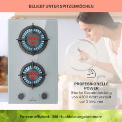 Firetale Gaskochfeld 2-flammig Aluminium-Brenner Erdgas/Propangas Inkl. Schlauch Und Druckminderer 2 Firetale Gaskochfeld 2-flammig Aluminium-Brenner Erdgas/Propangas Inkl. Schlauch Und Druckminderer -Deutschland Klarstein Verkaufs-Shop 10041301 de 0003 usp