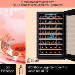 Barossa 50 Uno Weinkühlschrank 1 Zone 120 Ltr 50 Fl Touch-Display -Deutschland Klarstein Verkaufs-Shop 10041307 de 0003 logo