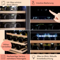 Barossa 50 Uno Weinkühlschrank 1 Zone 120 Ltr 50 Fl Touch-Display -Deutschland Klarstein Verkaufs-Shop 10041307 de 0005 logo