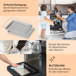 Vita Pro Heißluftfritteuse Dampfgaren 2450 W 18 Ltr 800 Ml Wassertank -Deutschland Klarstein Verkaufs-Shop 10041333 de 0005 usp