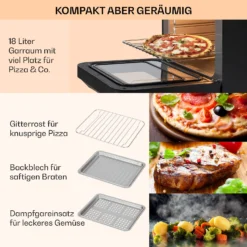 Vita Pro Heißluftfritteuse Dampfgaren 2450 W 18 Ltr 800 Ml Wassertank -Deutschland Klarstein Verkaufs-Shop 10041333 de 0006 usp