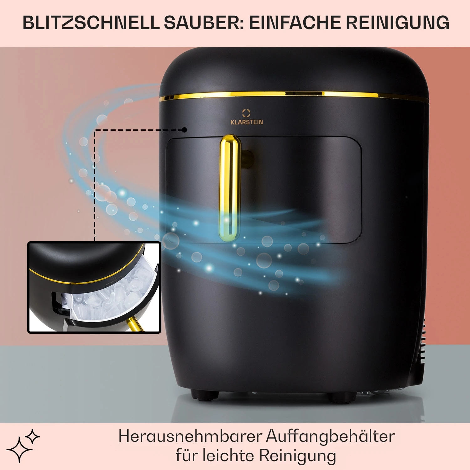 Passau Eiswürfelmaschine 2 Größen 15 kg/24 h Auto-Clean Passau Eiswürfelmaschine 2 Größen 15 Kg/24 H Auto-Clean -Deutschland Klarstein Verkaufs-Shop 10041343 de 0005 logo