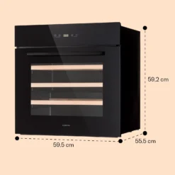 Vinsider 30 Built-In Uno Einbau-Weinkühlschrank 30 Flaschen 77 Ltr Edelstahl 7 Vinsider 30 Built-In Uno Einbau-Weinkühlschrank 30 Flaschen 77 Ltr Edelstahl -Deutschland Klarstein Verkaufs-Shop 10041357 yy 0008 dimensions