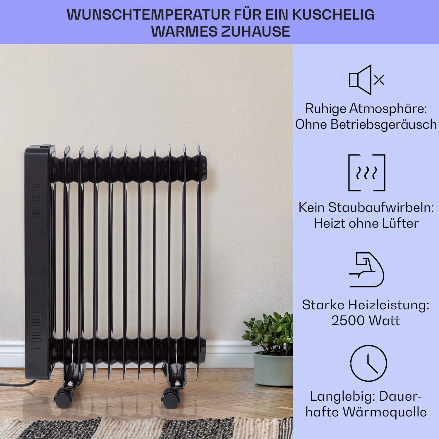 Sanford Smart Ölradiator 2500 W Leistung Wochentimer LED-Display Touch-Panel Klarstein-App Sanford Smart Ölradiator 2500 W Leistung Wochentimer LED-Display Touch-Panel Klarstein-App -Deutschland Klarstein Verkaufs-Shop 10041358 de 0002 usp