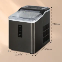 Albaron Supreme Eiswürfelmaschine Bullet 12kg/24h 1,5 Ltr Edelstahl 6 Albaron Supreme Eiswürfelmaschine Bullet 12kg/24h 1,5 Ltr Edelstahl -Deutschland Klarstein Verkaufs-Shop 10041360 yy 0007 dimensions