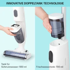 Caswell Nass-/Trockensauger Kabellos Akkubetrieben LED-Display -Deutschland Klarstein Verkaufs-Shop 10041366 de 0007 usp