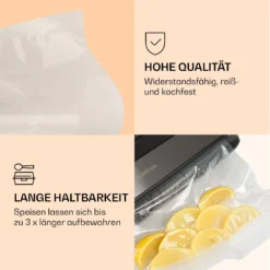 Forli Vakuumierbeutel 2 Rollen Je 28 X 300 Cm Widerstandsfähig Reißfest Kochfest -Deutschland Klarstein Verkaufs-Shop 10041375 de 0003 logo