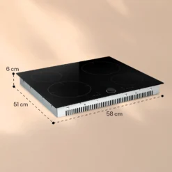 Magnichef 4 Einbaukochfeld Induktion 4 Zonen 7000W Glaskeramik -Deutschland Klarstein Verkaufs-Shop 10041380 yy 0009 dimensions