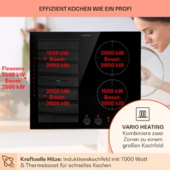 Magnichef 4 Flex Einbaukochfeld Induktion 4 Zonen / Flexzone 7000W Glaskeramik -Deutschland Klarstein Verkaufs-Shop 10041381 de 0003 usp