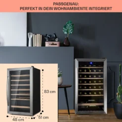 Vinamour 32 Uno Weinkühlschrank 1 Zone 95 L / 36 Flaschen 4-18°C Touch 5 Vinamour 32 Uno Weinkühlschrank 1 Zone 95 L / 36 Flaschen 4-18°C Touch -Deutschland Klarstein Verkaufs-Shop 10041393 de 0006 usp