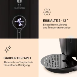 Passau Bierzapfanlage 6 L Universalfässer Druckluftpumpe 3 - 12 °C 65 W 3 Passau Bierzapfanlage 6 L Universalfässer Druckluftpumpe 3 - 12 °C 65 W -Deutschland Klarstein Verkaufs-Shop 10041520 de 0004 logo