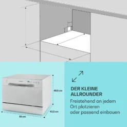 Havasia UV 6 Geschirrspüler UV-Licht Freistehend 1380W -Deutschland Klarstein Verkaufs-Shop 10041823 de 0005 usp