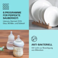 Havasia UV 6 Secret Einbau-Geschirrspüler UV-Licht 6 Programme -Deutschland Klarstein Verkaufs-Shop 10041826 de 0003 usp