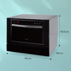 Havasia UV 8 Neo Tischgeschirrspüler UV-Licht Freistehend / Einbau 1380W -Deutschland Klarstein Verkaufs-Shop 10041830 yy 0007 dimensions