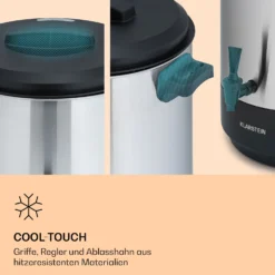 Abbey 60 Einkochautomat Getränkespender 60L 100°C 180min Edelstahl 4 Abbey 60 Einkochautomat Getränkespender 60L 100°C 180min Edelstahl -Deutschland Klarstein Verkaufs-Shop 10041840 de 0005 logo