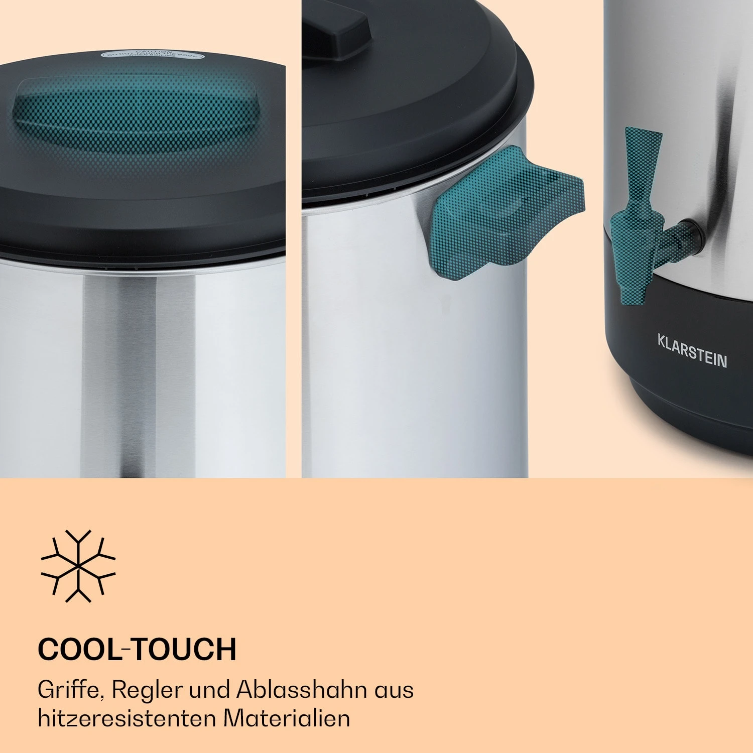 Abbey 60 Einkochautomat Getränkespender 60L 100°C 180min Edelstahl Abbey 60 Einkochautomat Getränkespender 60L 100°C 180min Edelstahl -Deutschland Klarstein Verkaufs-Shop 10041840 de 0005 logo