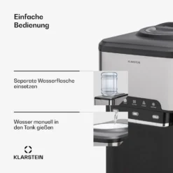 Aqueous Eiswürfelmaschine 3-in-1: Eiswürfel, Wasserspender: Heiß & Kalt 20 Kg/24h -Deutschland Klarstein Verkaufs-Shop 10041845 de 0003 usp