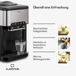 Aqueous Eiswürfelmaschine 3-in-1: Eiswürfel, Wasserspender: Heiß & Kalt 20 Kg/24h -Deutschland Klarstein Verkaufs-Shop 10041845 de 0005 usp